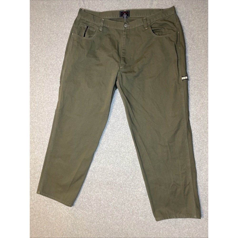 US Polo Assn Carpenter Jeans Mens 42 Straight Leg Army Green Relaxed